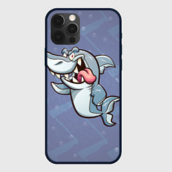Чехол для iPhone 12 Pro Акула, цвет: 3D-черный