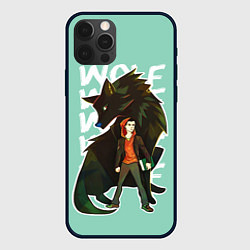 Чехол для iPhone 12 Pro Wolf, цвет: 3D-черный