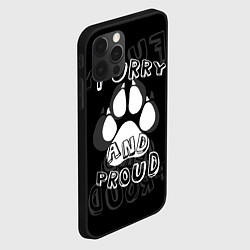 Чехол для iPhone 12 Pro Furry proud, цвет: 3D-черный — фото 2