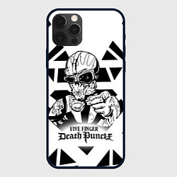 Чехол для iPhone 12 Pro Five Finger Death Punch, цвет: 3D-черный