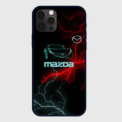 Чехол для iPhone 12 Pro Mazda, цвет: 3D-черный