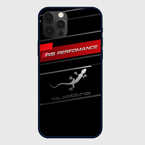 Чехол iPhone 12 Pro RS PERFOMANCE QUATTRO Z / 3D-Черный – фото 1