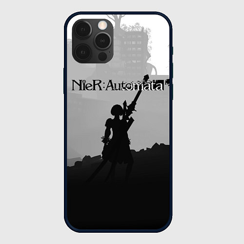 Чехол iPhone 12 Pro Nier Automata Z / 3D-Черный – фото 1