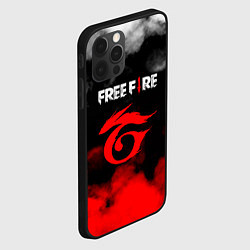 Чехол для iPhone 12 Pro Free Fire ? Фри Фаер, цвет: 3D-черный — фото 2