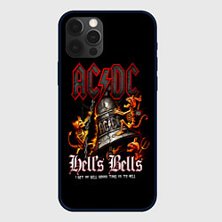 Чехол для iPhone 12 Pro ACDC Hells Bells, цвет: 3D-черный