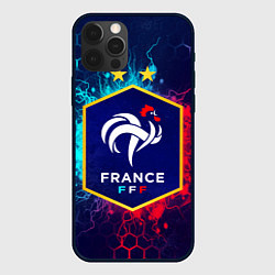 Чехол для iPhone 12 Pro Сборная Франции, цвет: 3D-черный