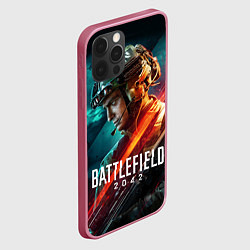 Чехол для iPhone 12 Pro BATTLEFIELD 2042 Батлфилд, цвет: 3D-малиновый — фото 2