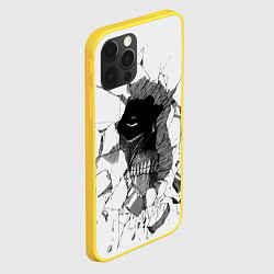 Чехол для iPhone 12 Pro Из стены смотрит на Эрена, цвет: 3D-желтый — фото 2