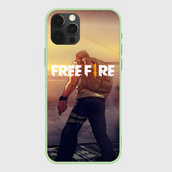 Чехол для iPhone 12 Pro FREEFIRE БЕЙСЕР Z, цвет: 3D-салатовый