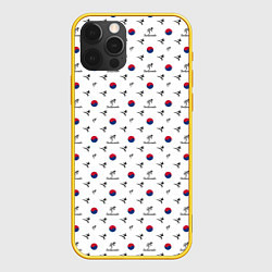 Чехол для iPhone 12 Pro Taekwondo, цвет: 3D-желтый