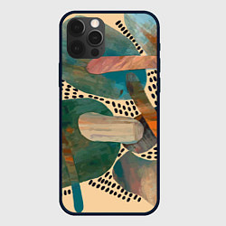 Чехол для iPhone 12 Pro Birches and fields, цвет: 3D-черный