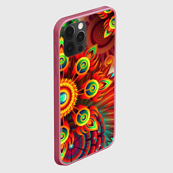 Чехол для iPhone 12 Pro Тропики, цвет: 3D-малиновый — фото 2