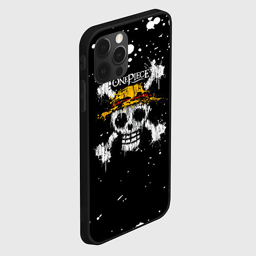 Чехол iPhone 12 Pro Весылый Роджер One Piece / 3D-Черный – фото 2