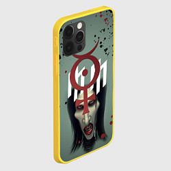 Чехол для iPhone 12 Pro Marilyn Manson Мерилин Мэнсон Z, цвет: 3D-желтый — фото 2