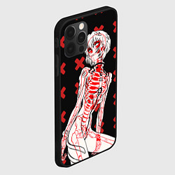 Чехол для iPhone 12 Pro Ева 00 Аянами Рей в X Ray, цвет: 3D-черный — фото 2