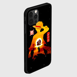 Чехол для iPhone 12 Pro Манки Д Луффи пираты Соломенной Шляпы, цвет: 3D-черный — фото 2
