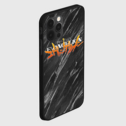 Чехол для iPhone 12 Pro МРАМОР EVANGELION, цвет: 3D-черный — фото 2