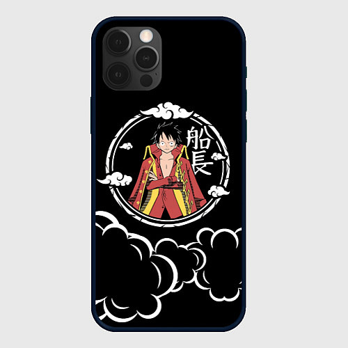 Чехол iPhone 12 Pro Манки Д Луффи One Piece / 3D-Черный – фото 1