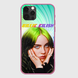 Чехол для iPhone 12 Pro BILLIE EILISH БИЛЛИ АЙЛИШ Z, цвет: 3D-малиновый