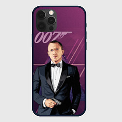 Чехол для iPhone 12 Pro Агент 007 Джеймс Бонд, цвет: 3D-черный
