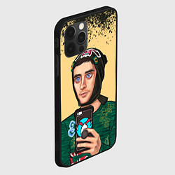 Чехол для iPhone 12 Pro Джаред Лето Jared Leto Z, цвет: 3D-черный — фото 2