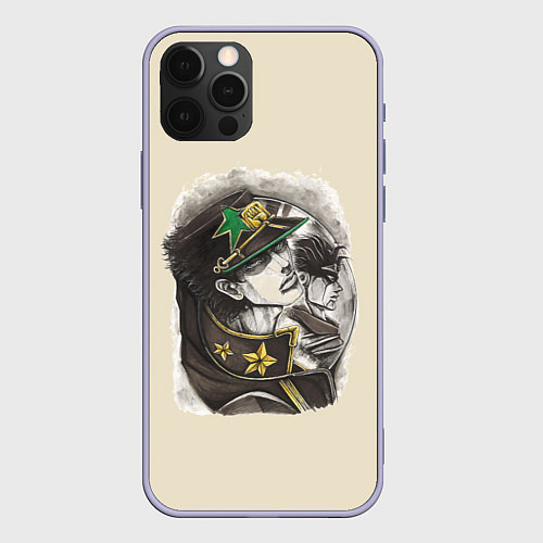 Чехол iPhone 12 Pro Jotaro Kujo / 3D-Светло-сиреневый – фото 1