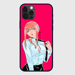 Чехол для iPhone 12 Pro Охотница на демонов Макима Chainsaw Man Makima, цвет: 3D-черный