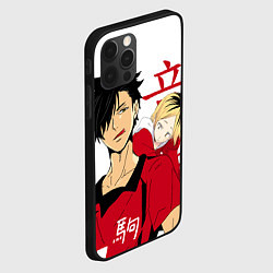 Чехол для iPhone 12 Pro Куроо и Кенма, Haikyuu!!, цвет: 3D-черный — фото 2