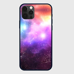 Чехол для iPhone 12 Pro Космос, сияние и звезды, цвет: 3D-черный