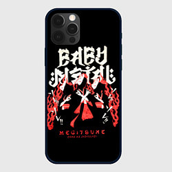 Чехол для iPhone 12 Pro Trio metal, цвет: 3D-черный