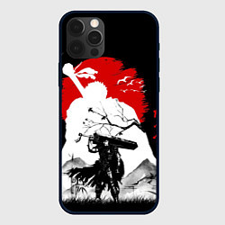 Чехол для iPhone 12 Pro Берсерк силуэт Гатса, цвет: 3D-черный