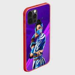 Чехол для iPhone 12 Pro Fortnite Blue Jade, цвет: 3D-красный — фото 2