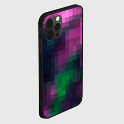 Чехол для iPhone 12 Pro Разноцветный геометрический уз, цвет: 3D-черный — фото 2