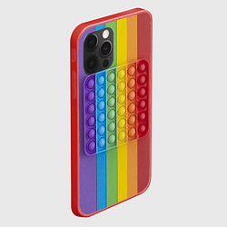 Чехол для iPhone 12 Pro ПОП ИТ ПОЛОСЫ, цвет: 3D-красный — фото 2