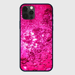 Чехол для iPhone 12 Pro Розовые Пузырьки, цвет: 3D-черный