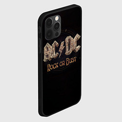 Чехол для iPhone 12 Pro ACDC Rock or Bust, цвет: 3D-черный — фото 2