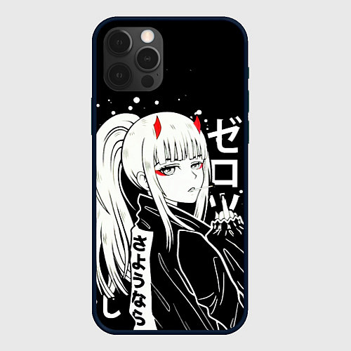 Чехол iPhone 12 Pro Zero Two, Darling in the Franx / 3D-Черный – фото 1