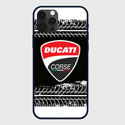 Чехол для iPhone 12 Pro Ducati Дукати Z, цвет: 3D-черный
