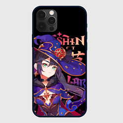 Чехол для iPhone 12 Pro Мона, Genshin Impact, цвет: 3D-черный
