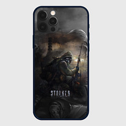 Чехол для iPhone 12 Pro СТАЛКЕР ТЕНИ ЧЕРНОБЫЛЯ STALKER SHADOW OF CHERNOBYL, цвет: 3D-черный