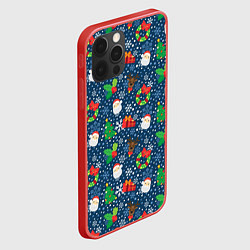 Чехол для iPhone 12 Pro Праздник Новый Год, цвет: 3D-красный — фото 2