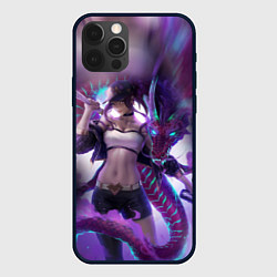 Чехол для iPhone 12 Pro LEAGUE OF LEGENDS AKALI ЛИГА ЛЕГЕНД АКАЛИ, цвет: 3D-черный