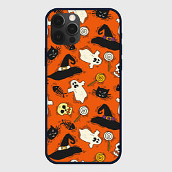 Чехол для iPhone 12 Pro Хэллоуинские шалости, цвет: 3D-черный