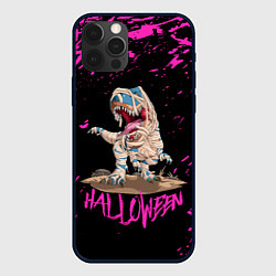 Чехол для iPhone 12 Pro Дино мумия на хэллоуин, цвет: 3D-черный