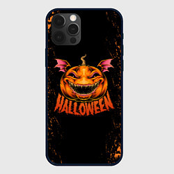 Чехол для iPhone 12 Pro Веселая тыква на хеллоуин, цвет: 3D-черный