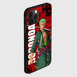 Чехол для iPhone 12 Pro Ророноа Зоро, One Piece, цвет: 3D-черный — фото 2