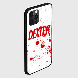 Чехол для iPhone 12 Pro Dexter logo Декстер брызги крови, цвет: 3D-черный — фото 2