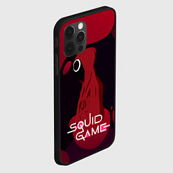 Чехол для iPhone 12 Pro Игра в кальмара Red Black, цвет: 3D-черный — фото 2