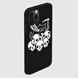Чехол для iPhone 12 Pro Кот - Жнец, цвет: 3D-черный — фото 2