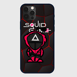 Чехол для iPhone 12 Pro Squid game BLACK, цвет: 3D-черный